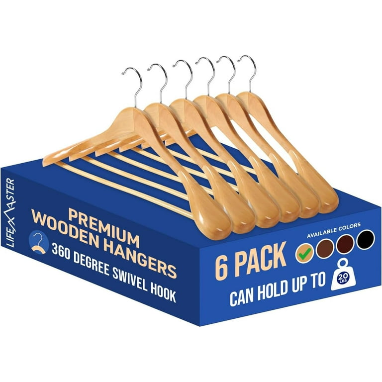 Wide wooden hangers sale
