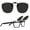Sandstone Beige, variant on Polarized Clip  Sunglasses over Prescription Glasses for Women Men-Round Frame,UV400Protection