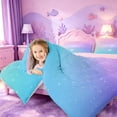 thumbnail image 3 of meiyoeat Pastel Star Pattern King Size Comforter Sets,Dreamy Print Comforters King Size For Girl,Reversible,3 Pieces,1 Comforter And 2 Pillowcases, 3 of 7