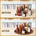 thumbnail image 2 of Nabytok 21"Acacia Wood Lazy Susan, Wood Turntable Organizer, Tray for Cabinet, Pantry, Countertop, Table Organization, Durable, Sturdy & Easy to Clean, 2 of 8
