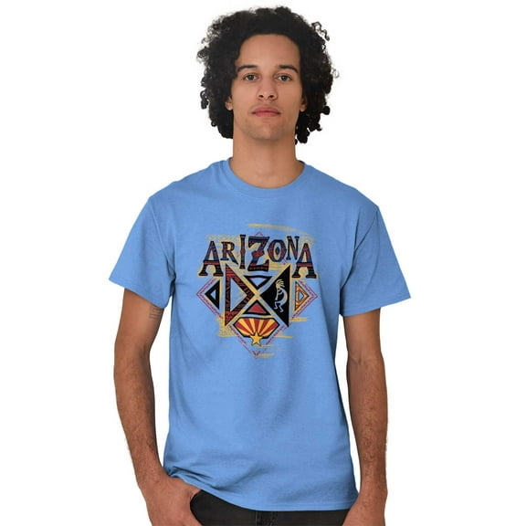 Arizona Culture State Flag Kokopelli Men's Graphic T Shirt Tees Brisco Brands S