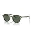 thumbnail image 3 of Vogue Eyewear Man Sunglasses Transparent Green Frame, Dark Green Lenses, 48MM, 3 of 4