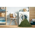 thumbnail image 2 of Ahgly Company Machine Washable Indoor Rectangle Contemporary Seaweed Green Area Rugs, 7' x 9', 2 of 7