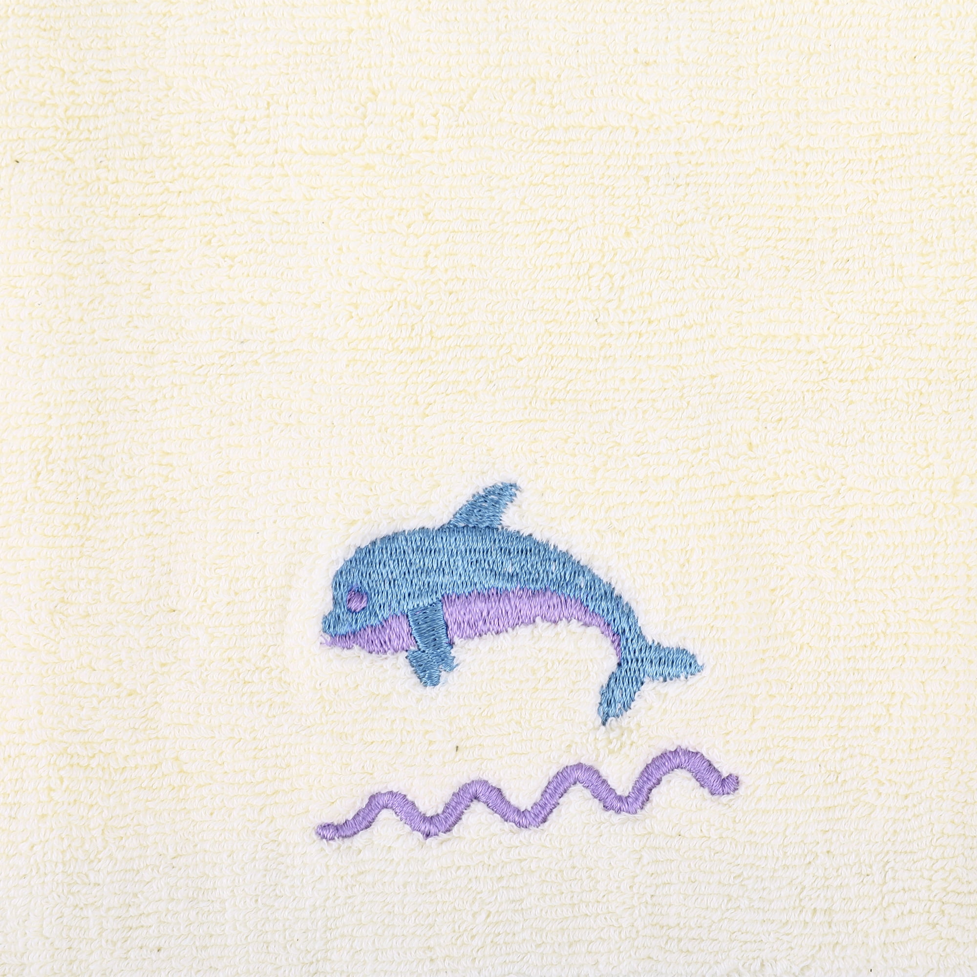 Unique Bargains Cute Cartoon Pattern Decorative Hand Towels White-Whale 2-Piece