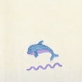 thumbnail image 4 of REGALWOVEN Cute Cartoon Pattern Decorative Hand Towel Set, 14" x 30" Soft Absorbent Pure Cotton Towels for Bathroom, Hotel White-Whale 4-Piece, 4 of 5