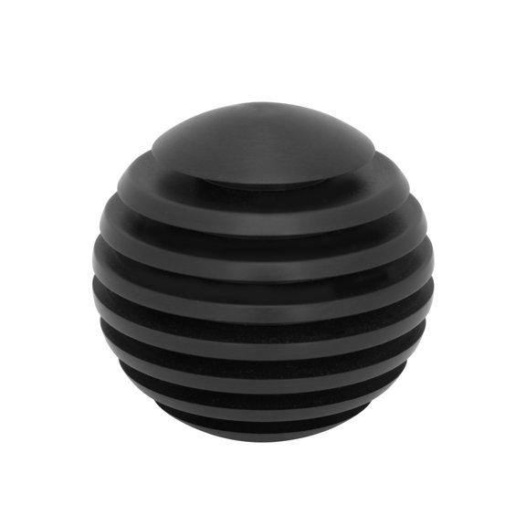 Lokar SK-6916 LOCSK-6916 AUTO TRANSMISSION SHIFTER KNOB; 3/8IN.-24 THREAD 2IN. DIA. VENETIAN; BLACK FIN