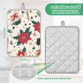 thumbnail image 6 of Yayeee Pot Holders Kitchen Heat Resistant with Pocket 7"x9.8" Cotton Oven Cooking Hot Pads, Christmas Floral, 6 of 7