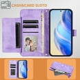 thumbnail image 3 of for Samsung Galaxy F15 Phone Case Wallet Protective Case leather Cover with magnetic closed credit card slot shockproof protection phone case, 3 of 7