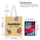 thumbnail image 5 of GoNoodle Bolso de tela con estampado de lienzo para mujer, bolsa de compras reutilizable y estética, con cremallera interior, regalo para mujer,38*45cm., 5 of 6