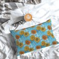 thumbnail image 5 of Pofeuu Sunflowers Print Polyester Microfiber Plush Pillowcases, Super Soft and Cozy Pillow Case Covers with Envelop Closure（Pillow core not included）-16"x24", 5 of 6