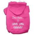 thumbnail image 1 of Dear Santa I Goed With Coquin Sweat à Capuche pour Animaux Rose Vif Taille TTG, 1 of 1
