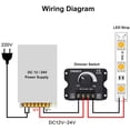 thumbnail image 4 of LED Dimmer Controller 12V 24V 30A PWM Dimmer 360W for LED Strips Or LED Light, 4 of 5