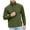 Army Green, variant on APEXFWDT Men's Casual Pullover Sweater Waffle Thermal Sweatshirt Men Long Sleeve Mock Neck Button Sweaters Fashion Henley Top