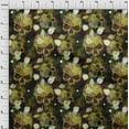 thumbnail image 4 of oneOone Silk Tabby Olive Green Fabric Skull Sewing Fabric By The Yard Printed Diy Clothing Sewing Supplies 42 Inch Wide, 4 of 5