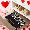 thumbnail image 6 of Cheapark Valentine's Day Flower Carpet, Diatom Mud Bathroom Mat with High Absorbency and Non-Slip Surface, Dirt-Resistant Decorative Mat for Valentine's Celebration, 23.6x15.7 Inches, 6 of 6