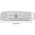 thumbnail image 2 of Fillet Weld Gauge Set Stainless Steel Weld Inspection Gauge Inch/Metric Convex Weld Ruler, 2 of 5