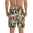 thumbnail image 3 of Kdxio Cute Dog Print Mens Sleep Shorts Bottoms Soft Comfy Pajama Wear Pants with Drawstring Pockets, 3 of 7