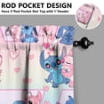 thumbnail image 5 of Cartoon Kitchen Window Curtains with Rod Pocket Over Sink Cartoon Movie Small Window Treatment Cafe Short Curtains for Bathroom Tier Drapes,3 Piece Set,24 Inch, 5 of 6