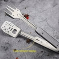 thumbnail image 6 of 3-in-1 Camping Grill Utensil Set | Fork, Spatula & Tongs with Bottle Opener | 430 Stainless Steel Multifunctional Tool for BBQ & Outdoor Cooking, 6 of 6