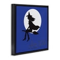 thumbnail image 3 of Stupell Industries Sassy Witch & Full Moon Fantasy & Sci-Fi Painting Black Floater Framed Canvas Art Print Wall Art, 18 x 18, 3 of 9
