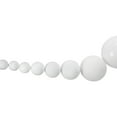 thumbnail image 2 of Northlight 6' White Shiny and Matte Shatterproof Ball Christmas Swag, 2 of 5