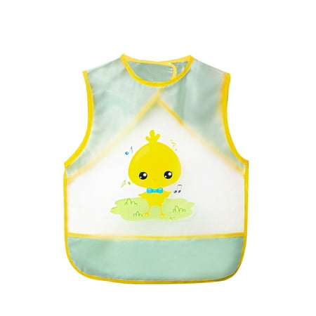 

Wovilon Children S Eating Bibs Waterproof Children S Coverall Men S And Girls Reverse Dressing Summer Sleeveless Wash Free Apron