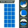 thumbnail image 3 of ProsourceFit Exercise Puzzle Mat 1-in, Blue, 72 Sq Ft - 18 Tiles, 3 of 6