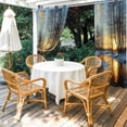 thumbnail image 4 of Outdoor Curtains for Patio Waterproof, Winter Sunset Outdoor Privacy Panels Grommet, Nature Forest Snow Landscapes Blackout Outside Curtains for Porch/Cabana/Pergola/Gazebo 54"x108", 2 Panels, 4 of 8