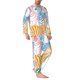 thumbnail image 2 of Balery Zebra Colourful Pijama para Hombre de Dos Piezas con Manga Larga, Conjunto de Dormir y Descanso Suave con Bolsillos-Small, 2 of 7