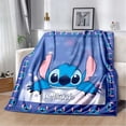 thumbnail image 2 of Manta de franela con patrón de puntadas de Disney, manta de forro polar, regalo para niños y adultos, sofá, ropa de cama, regalos para niños, 2 of 5