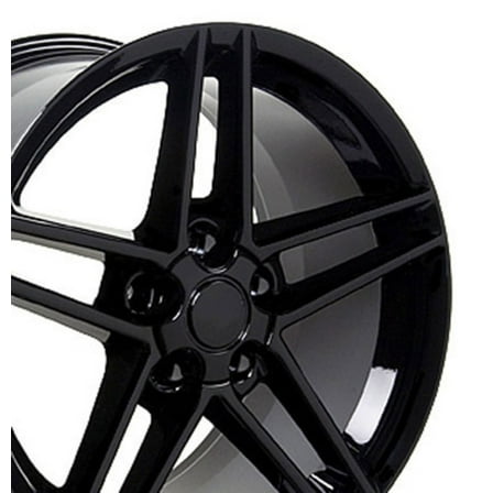 18 inch Rim fits 1988-2004 Chevrolet Corvette (Rear) Black 18x10.5 Aluminum Wheel Direct Fit
