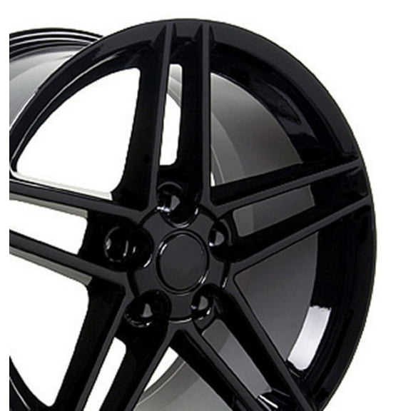 18 inch Rim fits 1988-2004 Chevrolet Corvette (Rear) Black 18x10.5 Aluminum Wheel Direct Fit