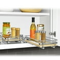 thumbnail image 5 of LYNK PROFESSIONAL Elite 6-1/4" Wide Pull Out Spice Rack Organizer for Cabinet, Slide Out Shelf, Chrome, 5 of 9