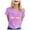 Purple, variant on TSADFHJI Tank Tops for Women Loose Fit Cotton Women's Cancer Printed T Shirt International Publicity Moon Short Sleeved Shirt S