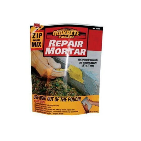 Quikrete 124115 Zip And Mix Repair Mortar, 3 lbs