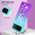thumbnail image 4 of Funda para Samsung Galaxy Z Flip 3 5G Transparente con Brillos Carcasa Protectora Antigolpes con Glitter Brillante, 4 of 5