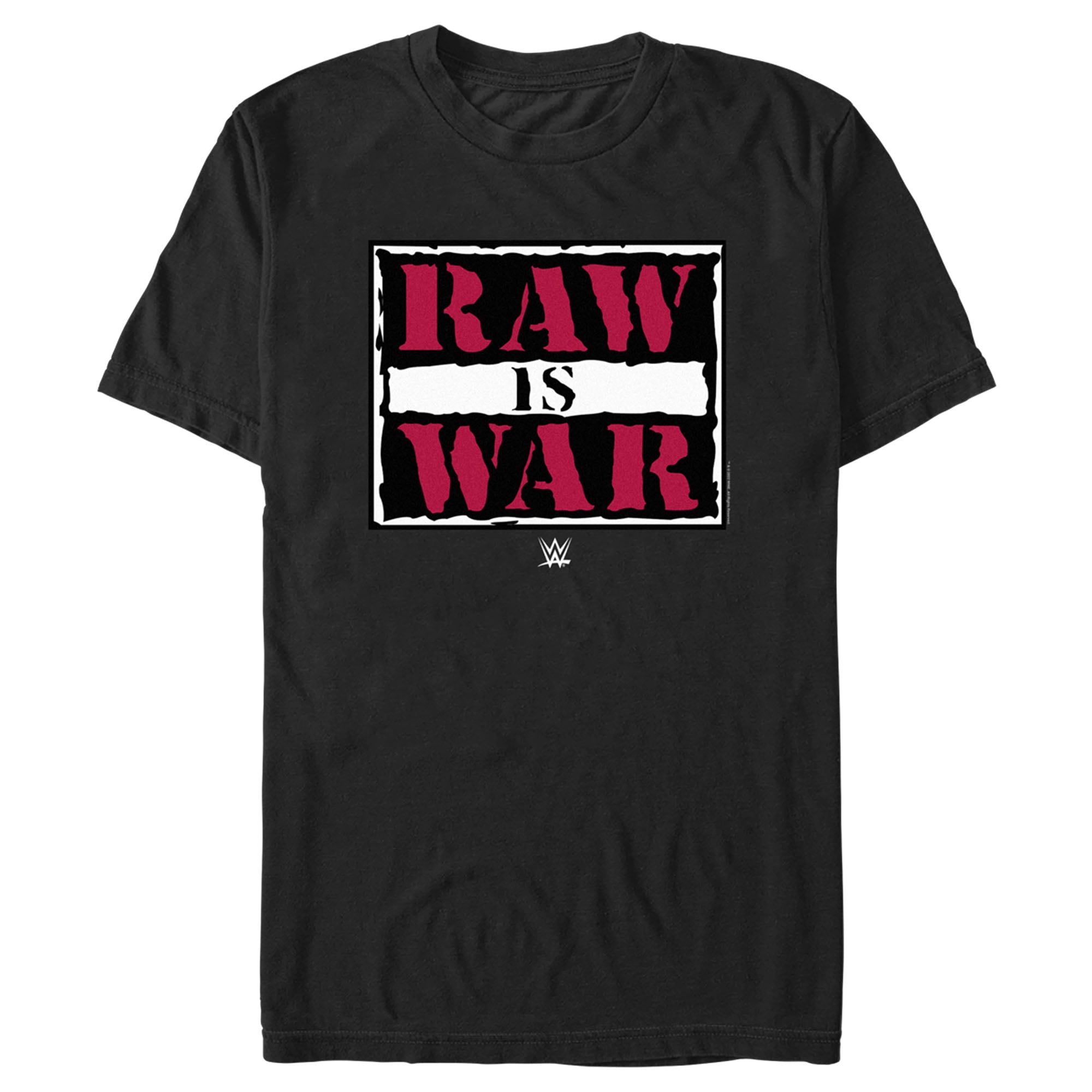 Men's WWE Raw is War Graphic Tee Black Medium