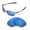 Ice Blue Coated - Polarized, variant on walleva replacement lenses for oakley half x sunglasses - multiple options available (titanium mirror coated - polarized)