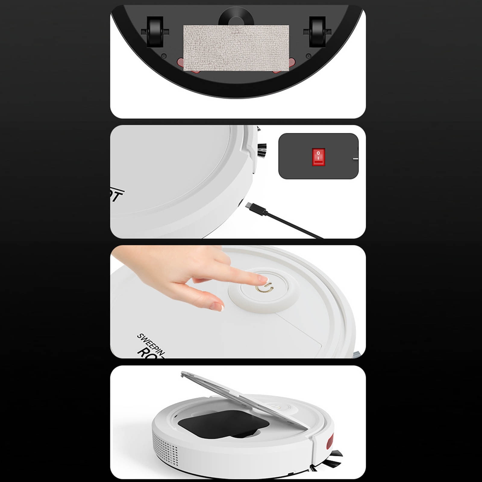 VBODN Three In One Intelligent Sweeping Robot Vacuum Cleaner Fully Automatic Household Vacuum Cleaner With Three In One Suction And Mop Function Intelligent Sweeping