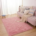 thumbnail image 2 of Softlife Super Soft Rug For Living Room Fluffy Rugs For Dorm Room Cute Plush carpet For Bedroom,3' x 5',Cherry Pink, 2 of 7