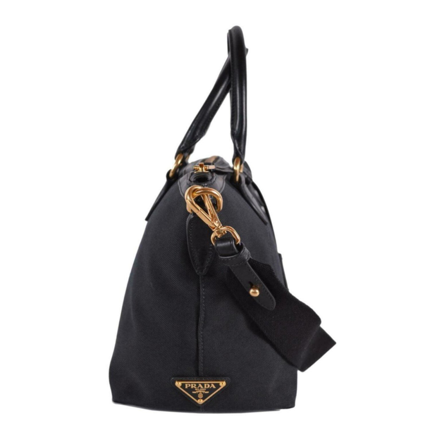 Prada Logo Jacquard Black Canvas Satchel Crossbody - Walmart.com Prada Logo Jacquard Black Canvas Satchel Crossbody - Walmart.com
