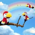 thumbnail image 4 of Marioneta de mano con forma de loro okegztoa para niños de 13.8 pulgadas con boca móvil, 4 of 6