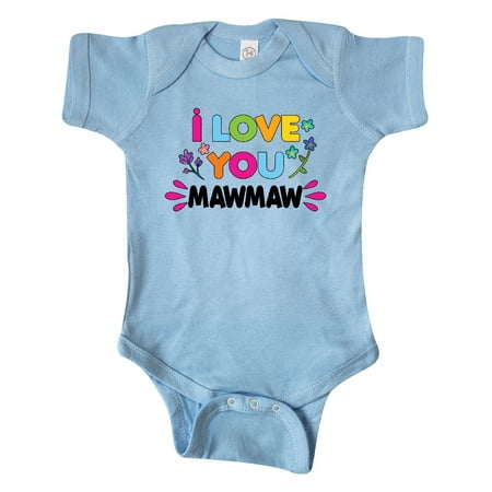 

Inktastic I Love You Mawmaw with Flowers Gift Baby Girl Bodysuit