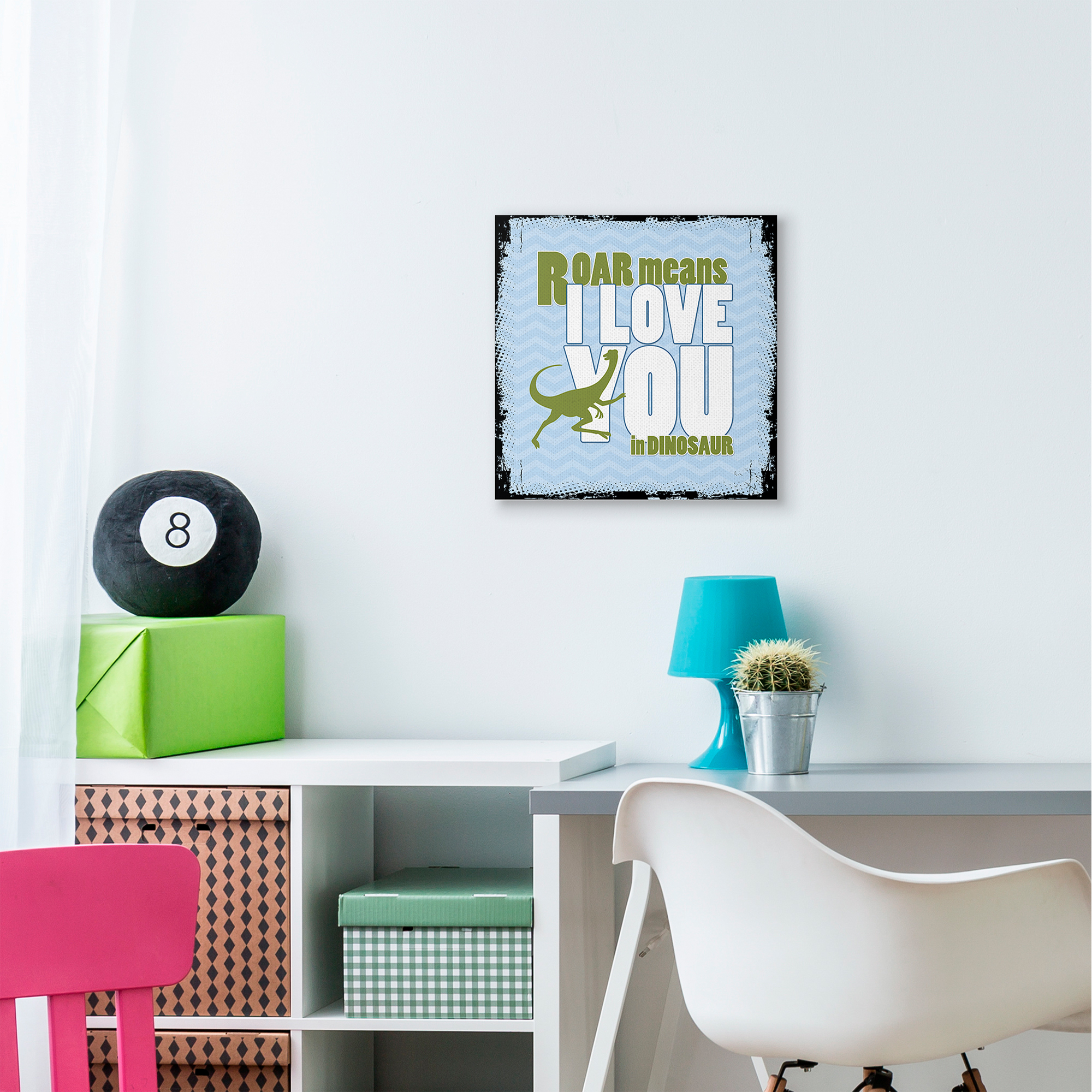 The Kids Room by Stupell Roar I Love You Kids Nursery Word Design Canvas Wall Art by The Saturday Evening Post