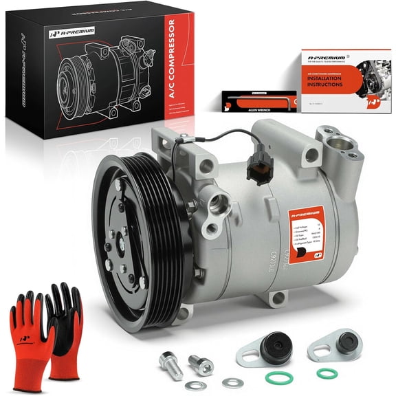 A-Premium AC Compressor with Clutch Compatible with Nissan Sentra 2000-2006 L4 1.8L 2.0L