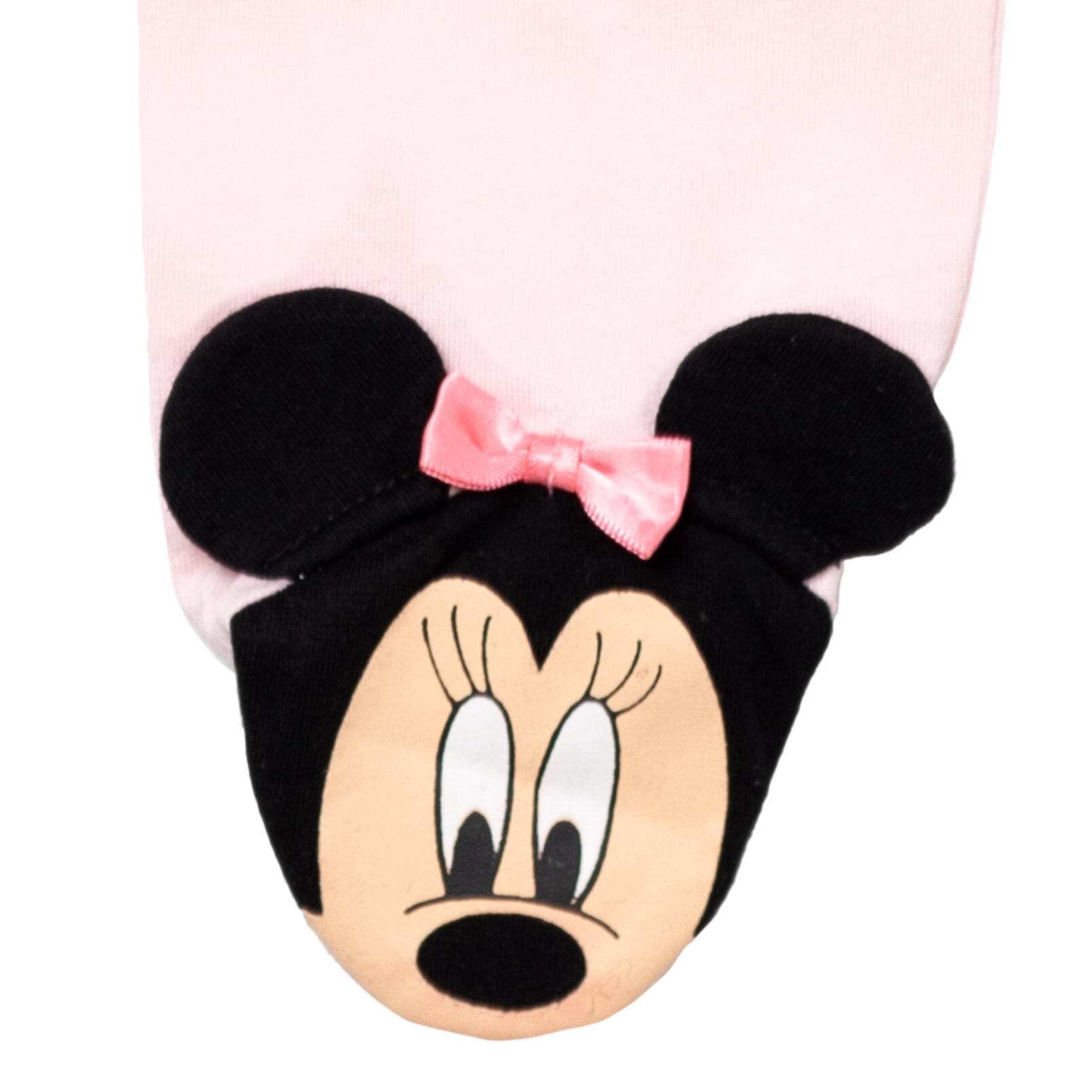 Disney Minnie Mouse Baby Girls' 2-Pack Footed Sleep N' Play Coveralls Minnie Pink Oatmeal