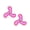 2PK Pink Tiger Boomerang, variant on DuraForce Boomerang Blue-Gren Durable Woven Fiber Squeaky Dog Toy