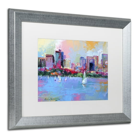 Richard Wallich 'Boston 3' Matted Framed Art