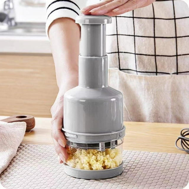 Food Chopper, Hand Chopper Dicer Easy to Clean, Manual Slap Vegetable Chopper Onion Cutter, Garlic Chopper Mincer