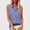 Light Blue, variant on Women's Sleeveless Button Down Shirts Blouses Solid Colid Casual V Neck Sleeveless Tank Tops Business Work Top Watermelon Red